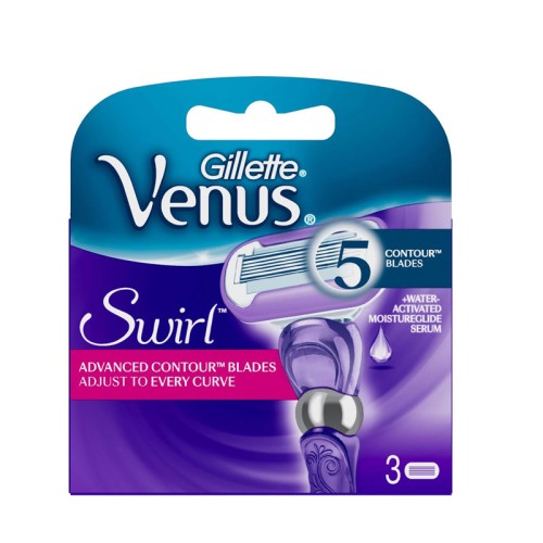 Gillette Venus Swirl Ανταλλακτικά Για Ξυριστική Μηχανή 3 Τεμ
