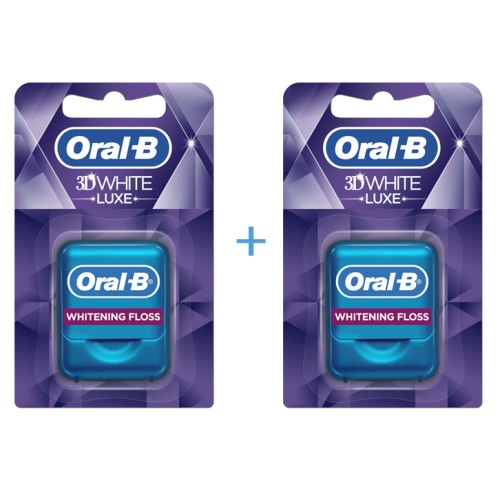 Oral B 3D White Luxe Οδοντικό Νήμα 35 m 1+1 ΔΩΡΟ