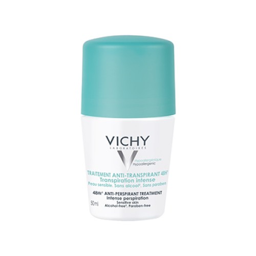 Vichy Deodorant Roll On Αποσμητικό Για Έντονη Εφίδρωση 48h 50ml