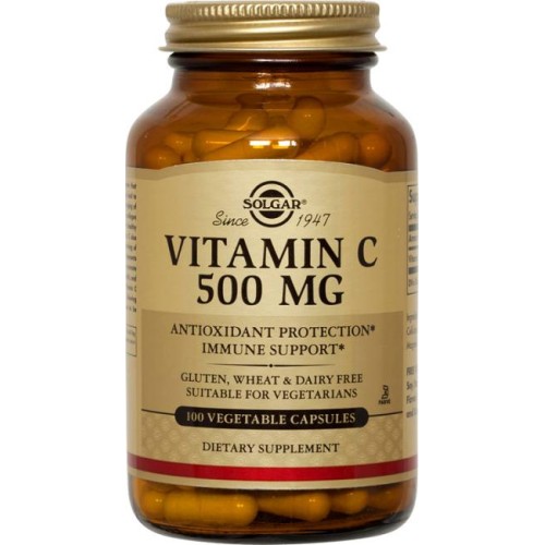 Solgar Vitamin C 500mg.-Βιταμίνη C 100caps