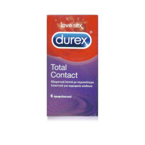 Durex Total Contact  Προφυλακτικά 6 τμχ
