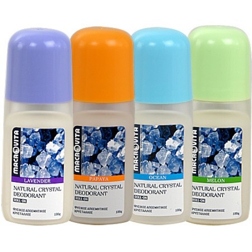 Macrovita Φυσικος Αποσμητικός Κρύσταλλος  Roll-On 100gr