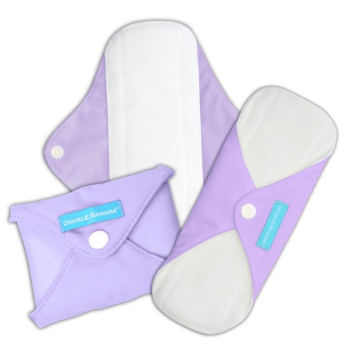 Charlie Banana Super Feminime Pads Lavender 3Pcs