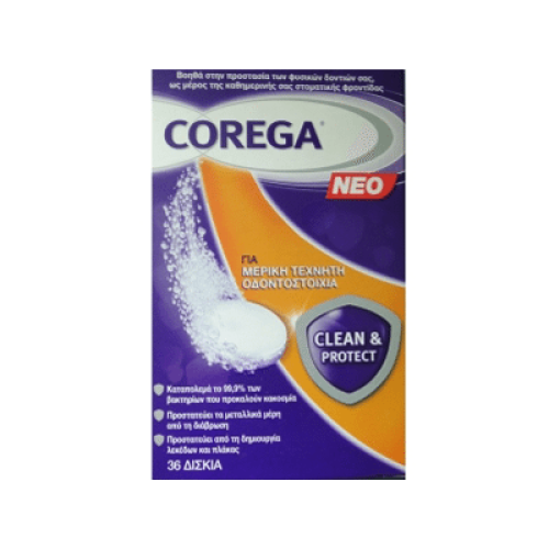 Corega Clean & Protect 36 Δισκία