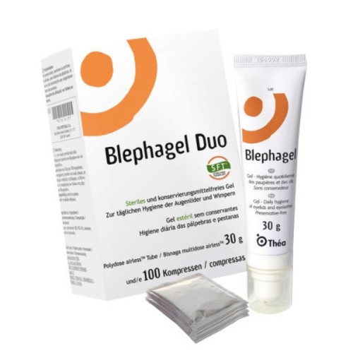 Blephagel Duo σωληνάριο των 30γρ και 100 κομπρέσσες