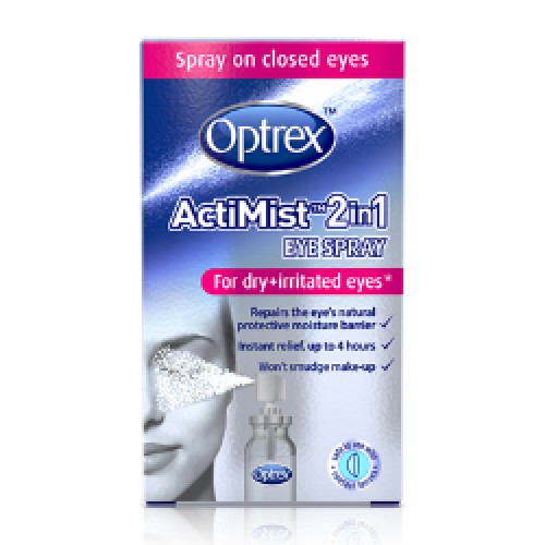 Optrex Actimist Σπρέι 2 σε 1 Για Ξηρά & Ερεθισμένα Μάτια 10ml