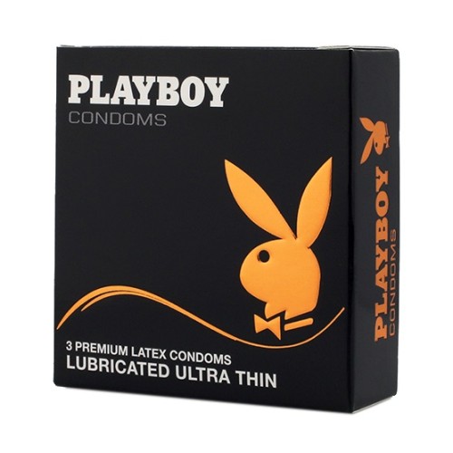 Playboy Ultra Thin lubricated Condoms 3 τεμ.