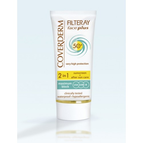 Coverderm Filteray Face Plus Cream Tinted Dry/Sensitive Skin SPF50 50ml
