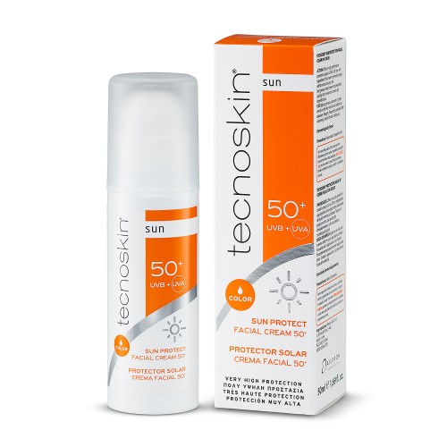Tecnoskin Sun Protect Facial Cream SPF 50 Με Χρώμα, 50ml