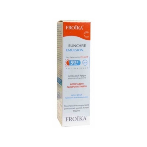 Froika Suncare Emulsion Αντιηλιακή Λεπτόρευστη Κρέμα Προσώπου 50+ spf 40ml