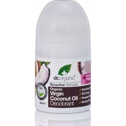 Dr. Organic Virgin Coconut Oil Deodorant Roll-on 50ml