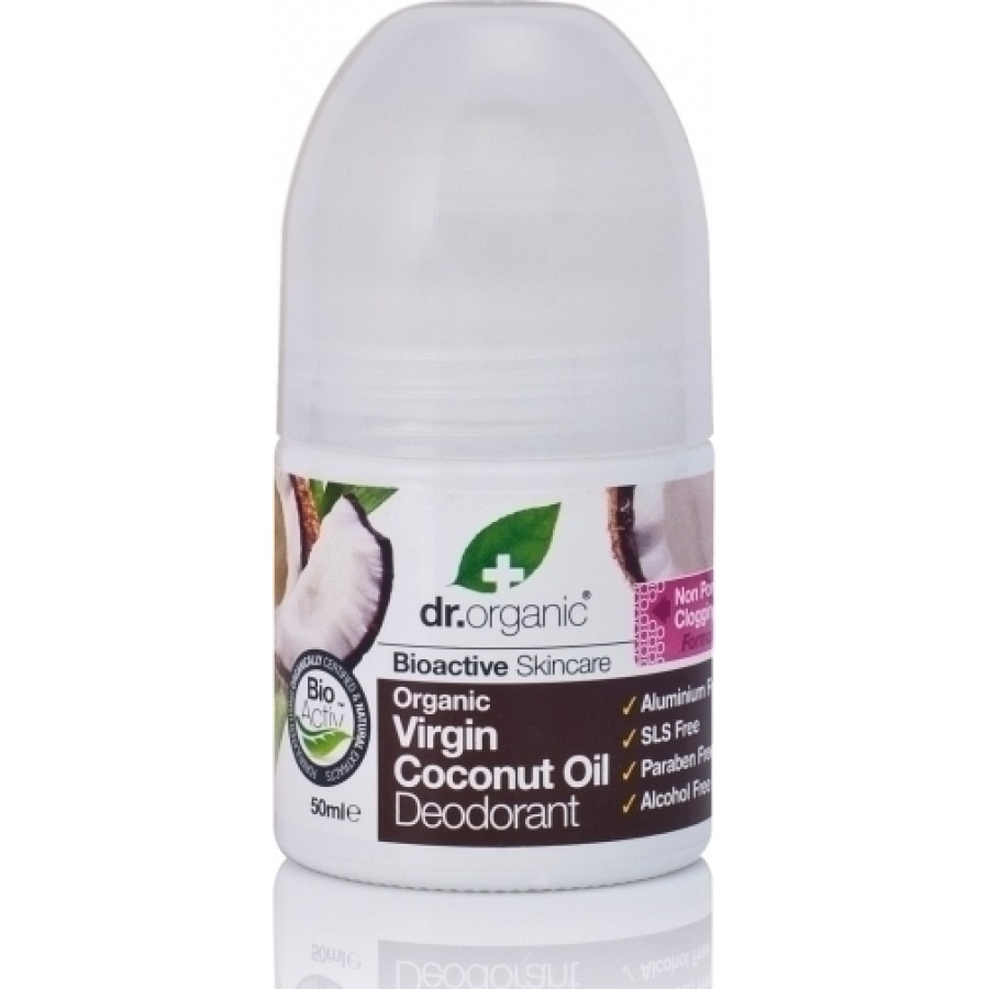 Dr. Organic Virgin Coconut Oil Deodorant Roll-on 50ml Dr. Organic Virgin Coconut Oil Deodorant Roll-on 50ml