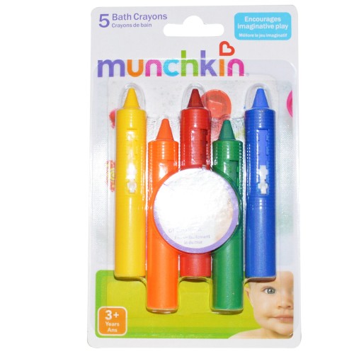 Munchkin Κηρομπογιές Για Το Μπανάκι σε 5 Χρώματα