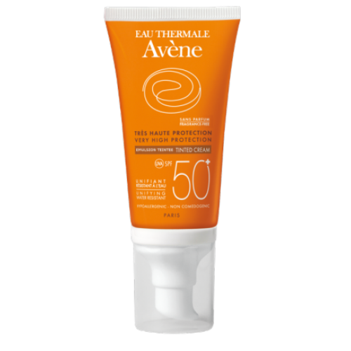 Avene Solaire Αντηλιακή Κρέμα Λεπτόρευστης Υφής Με Χρώμα SPF50 50ml