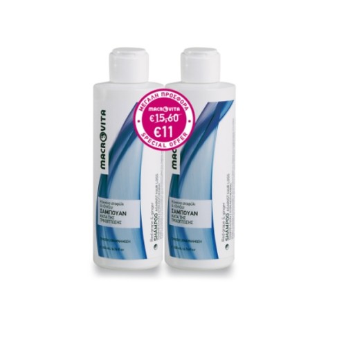Macrovita Σαμπουάν Τριχόπτωσης 200ml 1+1