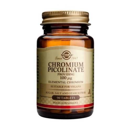 Solgar Chromium Picolinate 100μg 90Tabs