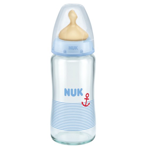 Nuk First Choice Glass Bottle With Latex Teat 240ml