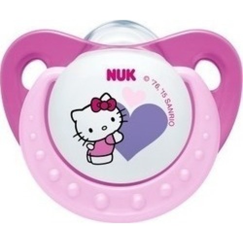 Nuk Πιπίλα Hello Kitty Σιλικόνης 0-6 m