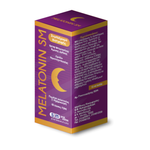 Melatonin S M 1mg/Ψεκασμό 60 Δόσεις 12 ml