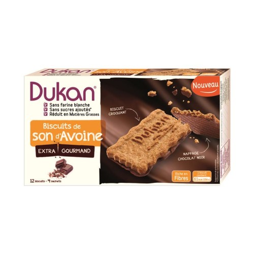 Dukan Μπισκότα βρώμης με επικάλυψη σοκολάτας 200gr