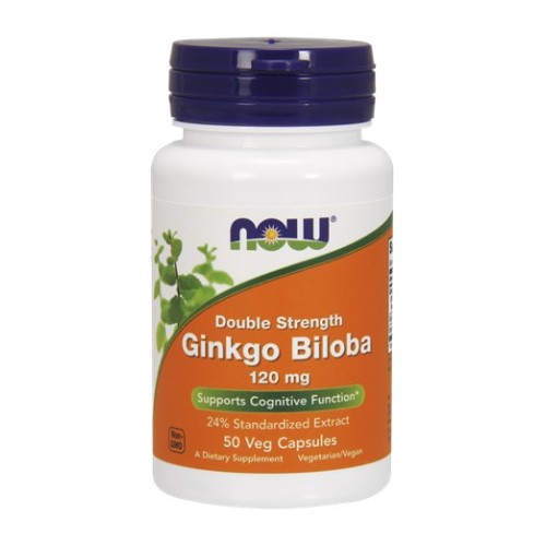 Now Ginkgo Biloba 120mg 50 Caps