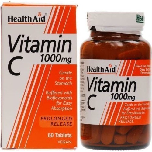 Health Aid Vitamin C 1000mg Με Βιοφλαβονοειδή 60Tabs