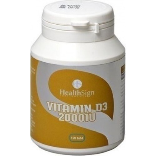 Health Sign Vitamin D3 2000IU 120 Tabs