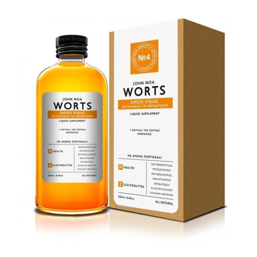 John Noa Worts No4 Σιρόπι Υγείας Κατάλληλο Για Ενυδάτωση 250ml (ΗΜΕΡΟΜΗΝΙΑ ΛΗΞΗΣ:03/2018)