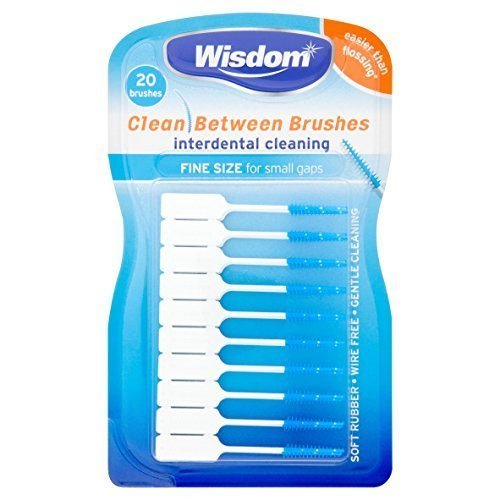 Wisdom Clean Between Interdentals Λαστιχένιες Οδοντογλυφίδες Fine 20 Τεμ