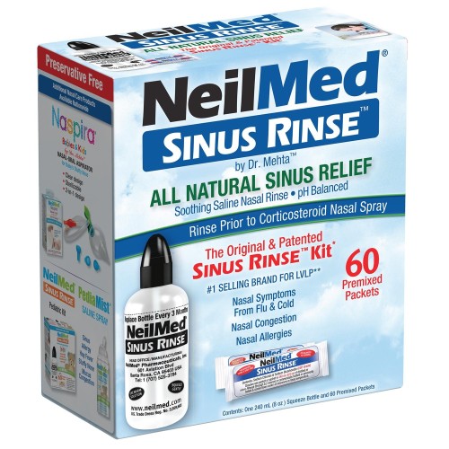 NeilMed Sinus Rinse Kit & 60 premixed packets