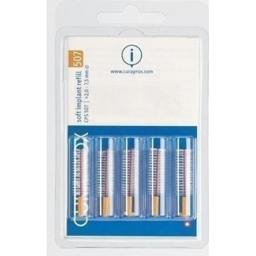 Curaprox Soft Implant Refill Μεσοδόντια Βουρτσάκια CPS 507 2.0-7.5mm 5 Τεμ