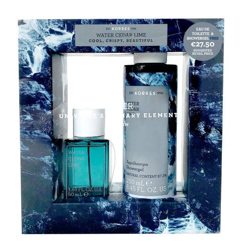 Korres Set Water Cedar Lime Eau De Toilette 50ml + Δώρο Αφρόλουτρο 250ml