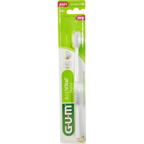 Gum Ανταλλακτικές Κεφαλές Για Την Οδοντόβουρτσα ActiVital Sonic 2 Τεμ