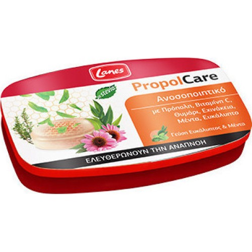 Lanes PropolCare Καραμέλες Που Ελευθερώνουν Την Αναπνοή Με Ευκάλυπτο/Μέντα 54g