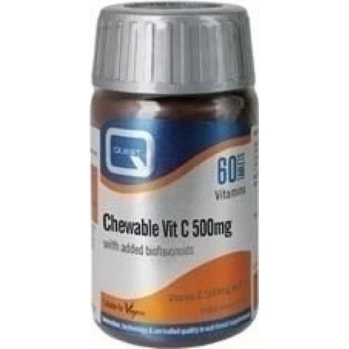 Quest Chewable Vit C 500mg 60 Μασώμενα 