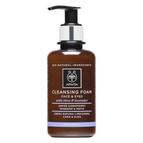 Apivita Cleansing Foam Αφρός Καθαρισμού Πρόσωπο & Μάτια 200ml