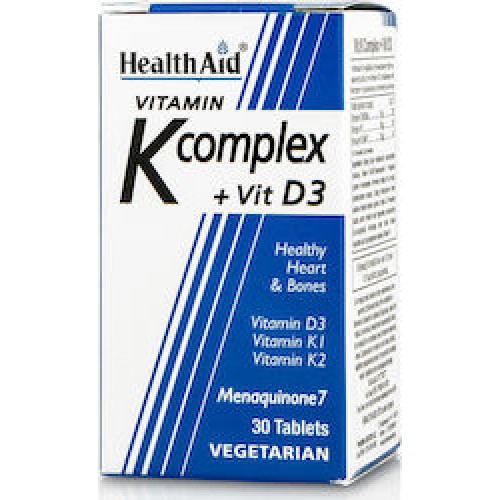 Health Aid Vitamin K Complex & Vit D3 30 Tabs