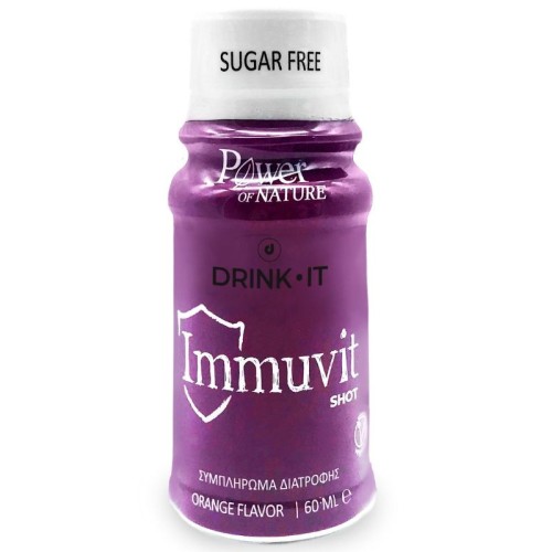 Power Health Drink - It Immuvit Shot Γεύση Πορτοκάλι 60ml  
