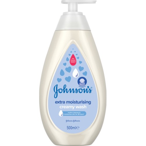 Johnson’s Extra Ενυδατικό 2 σε 1 Αφρόλουτρο & Σαμπουάν 500ml