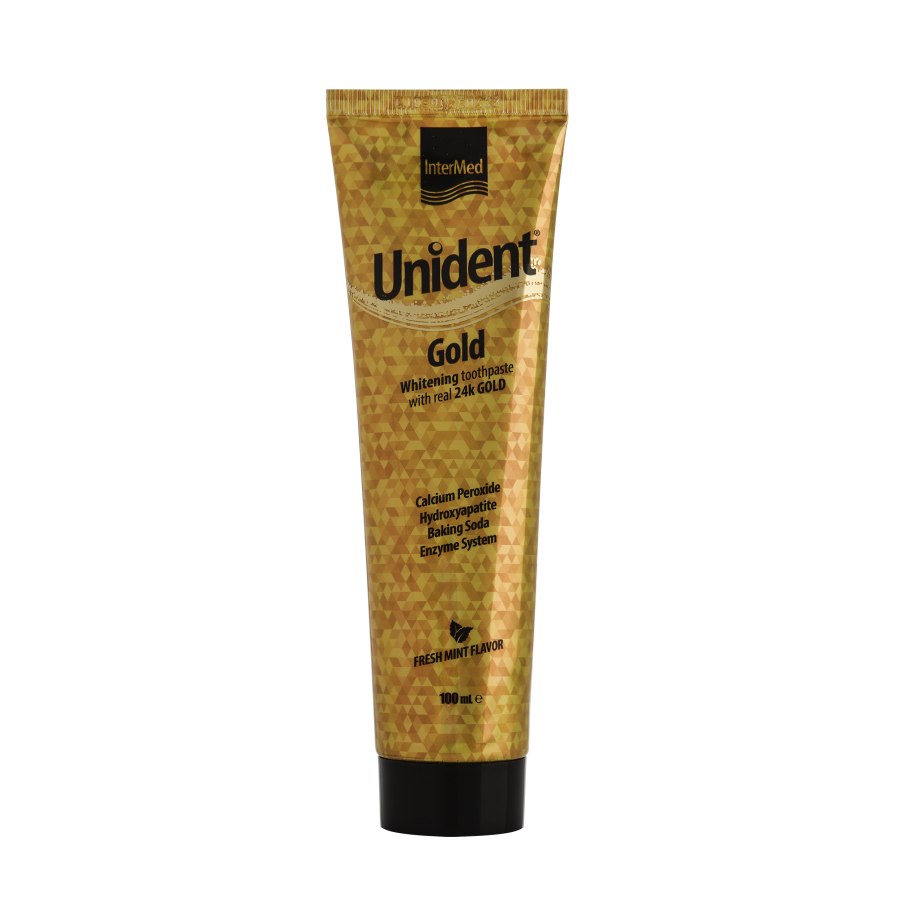 Unident Gold Whitening Toothpaste With Real 24k Gold 100ml