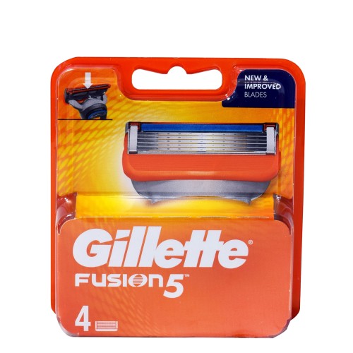 Gillette Fusion 5 Ανταλλακτικά Ξυριστικής Μηχανής 4τμχ