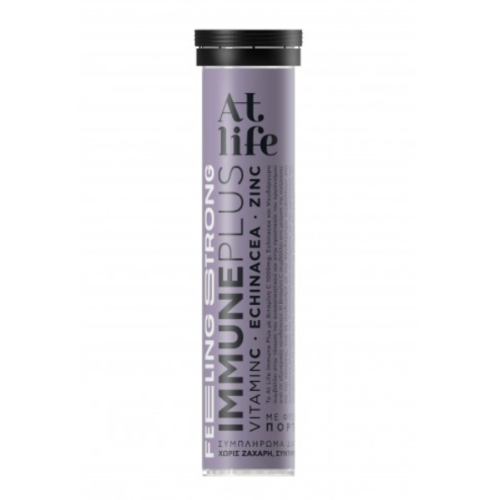 At Life  Immune Plus Vitamin C + Echinacea + Zinc 20 Efferv. Tabs