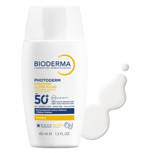 Bioderma Photoderm XDefense Ultra-Fluid Invisible SPF 50+, 40ml.