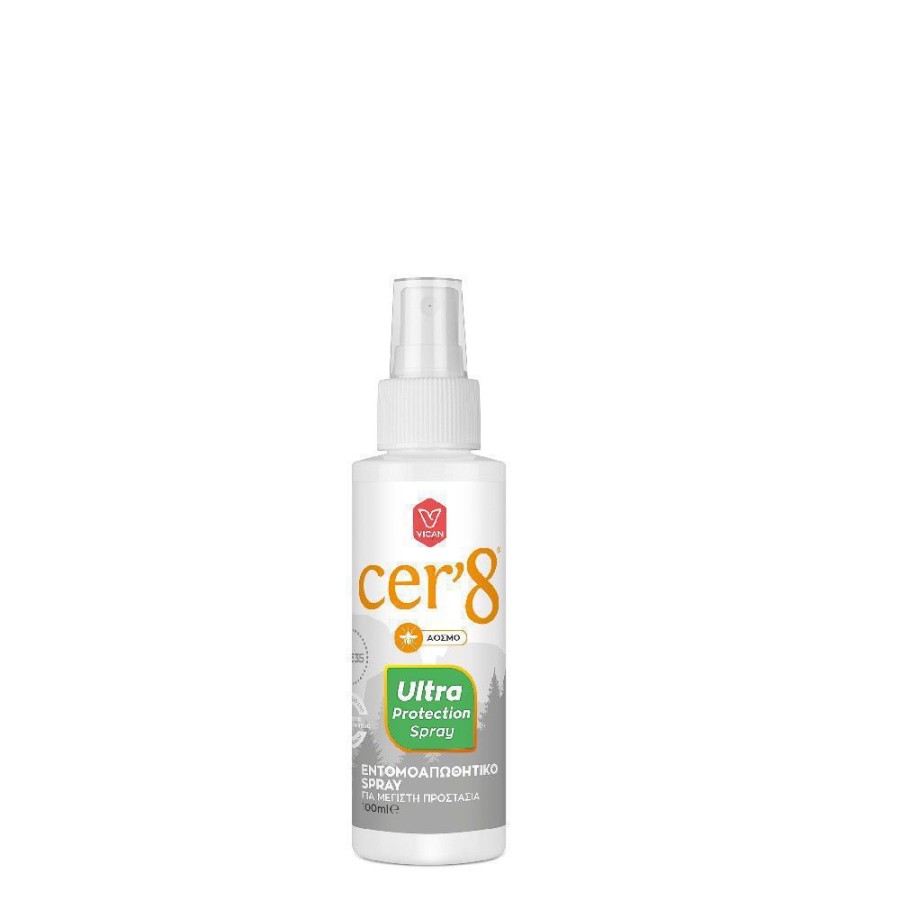 Cer'8 Ultra Protection Spray Αόσμο Εντομοαπωθητικό 100ml