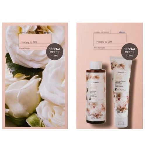 Korres White Blossom Body Milk 125ml + Showergel White Blossom 250ml