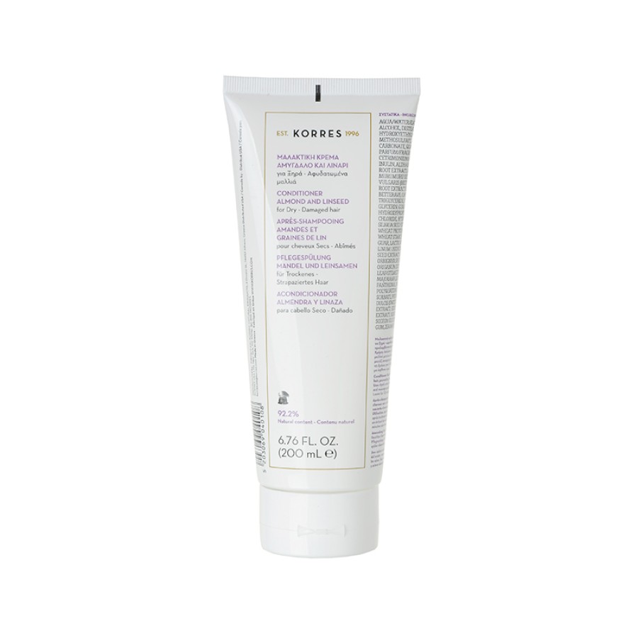 Korres Conditioner με Αμύγδαλο και Λινάρι 200ml