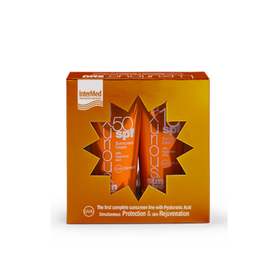 Luxurious Sun Care Pack με Face Cream Spf50 75ml & Body Cream Spf15 200ml