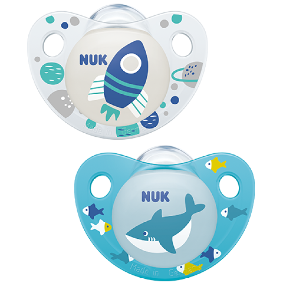 Nuk Πιπίλα Σιλικόνης Trendline 6-18M 1+1