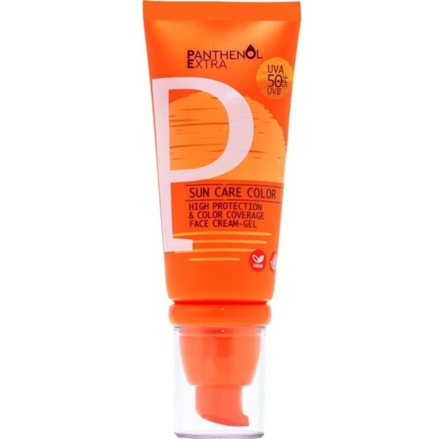 Panthenol Extra Sun Care Color Face Cream-Gel SPF50, 50ml.