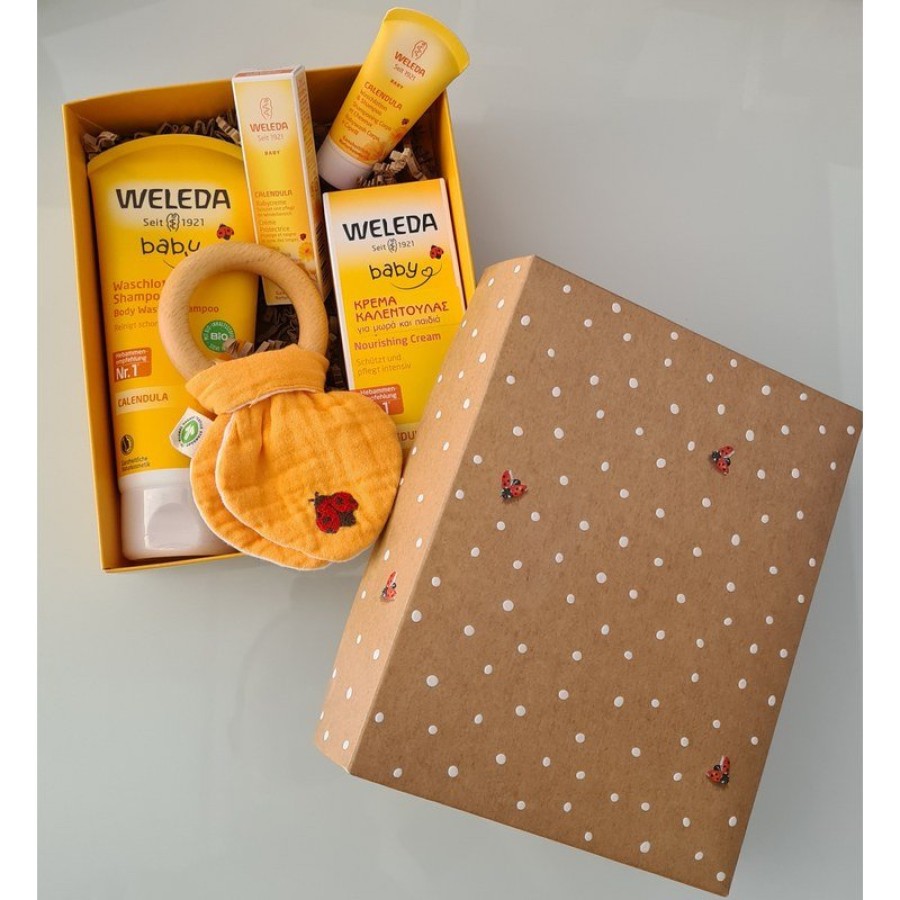 Weleda Baby Calendula Gift Set Κρέμα Αλλαγής Πάνας 50ml +Σαμπουάν & Αφρόλουτρο 200ml